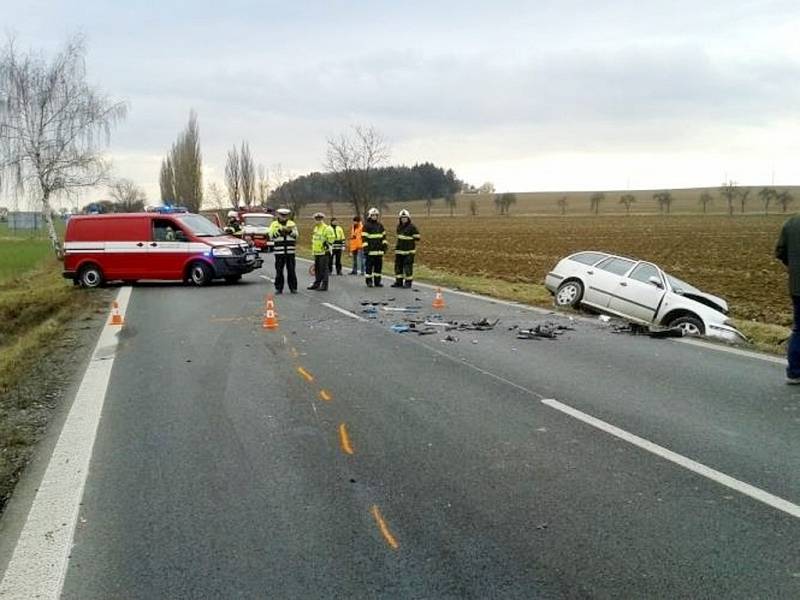 Smrtelná nehoda na silnici I. třídy č. 11 mezi Hřibskem a Vlčkovicemi na Královéhradecku.