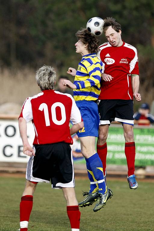 Fotbal, divize C: Živanice - AFK Chrudim (15. března 2009).