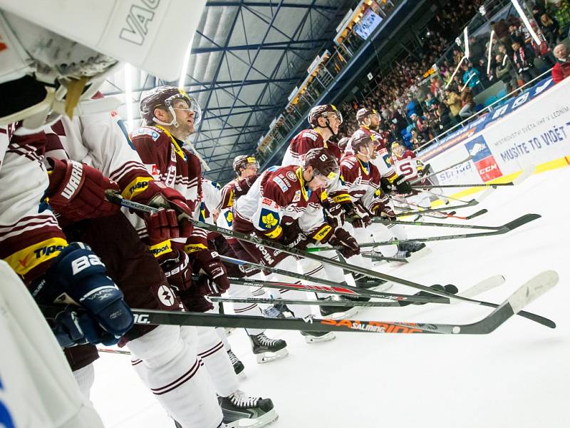 Hokejová extraliga - play off České pojišťovny - 4. zápas čtvrtfinále: Mountfield HK - HC Sparta Praha.