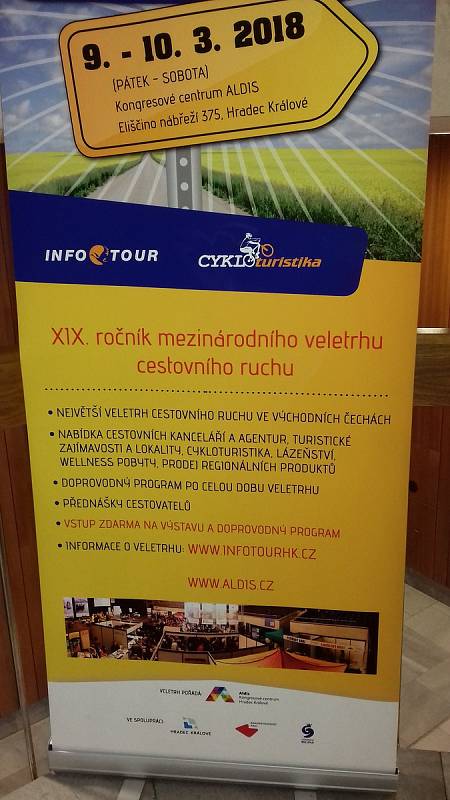 Veletrh cestovního ruchu Infotour a cykloturistika v Hradci Králové.