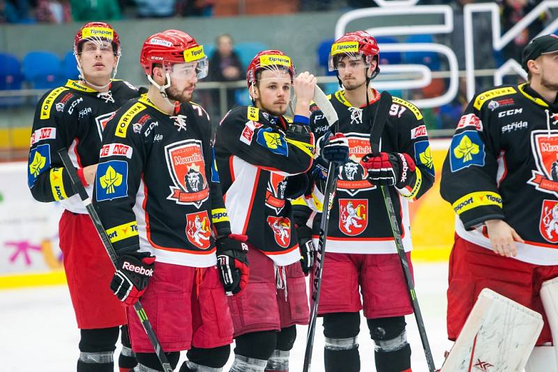 Hokejová extraliga - play off České pojišťovny - 4. zápas čtvrtfinále: Mountfield HK - HC Sparta Praha.