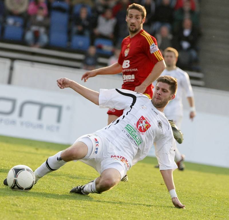 Fotbalová Gambrinus liga: FC Hradec Králové - FK Dukla Praha.