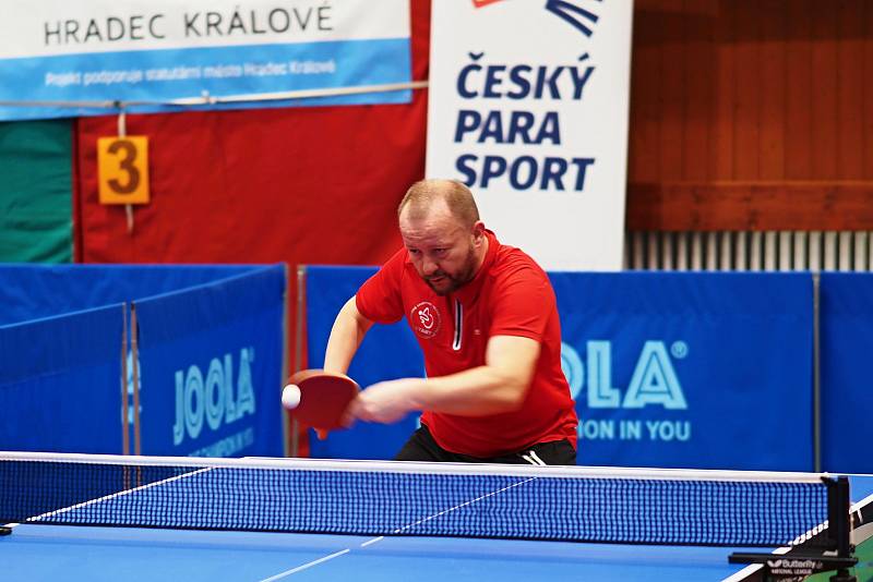 Mezinárodní turnaj tělesně postižených sportovců ve stolním tenisu v Hradci Králové.