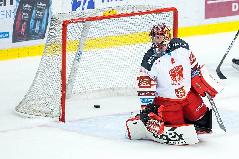 Úvodní utkání čtvrtfinále play off hokejového poháru Generali Česká Cup: Mountfield Hradec Králové - HC Oceláři Třinec