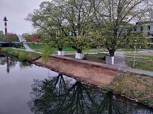Náplavka u sídla ČSOB v Hradci Králové se promění.
