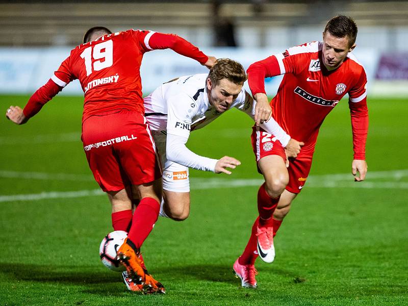 Fotbalová FORTUNA:NÁRODNÍ LIGA: FC Hradec Králové - FC Zbrojovka Brno.