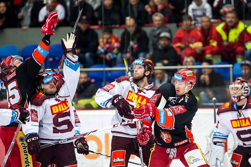 Hokejová extraliga: Mountfield HK - HC Sparta Praha.