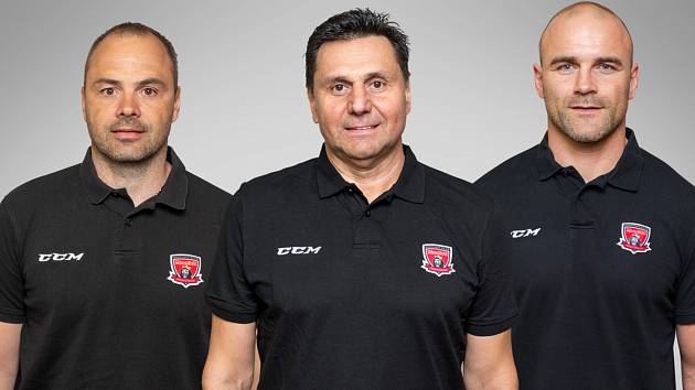 Trenér Mountfieldu HK Vladimír Růžička si zvolil asistenty - stali se jimi Daniel Branda a David Kočí.