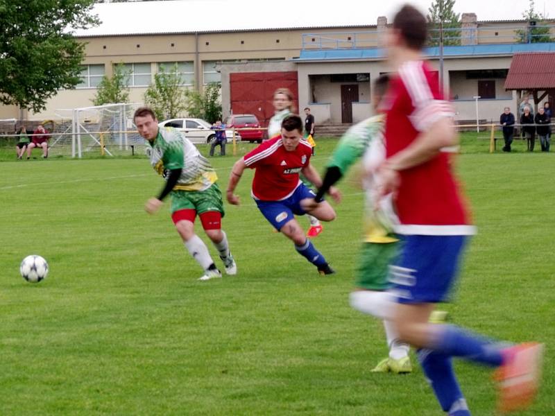 Krajská fotbalová I. B třída: TJ Slavoj Předměřice nad Labem - SK Solnice.