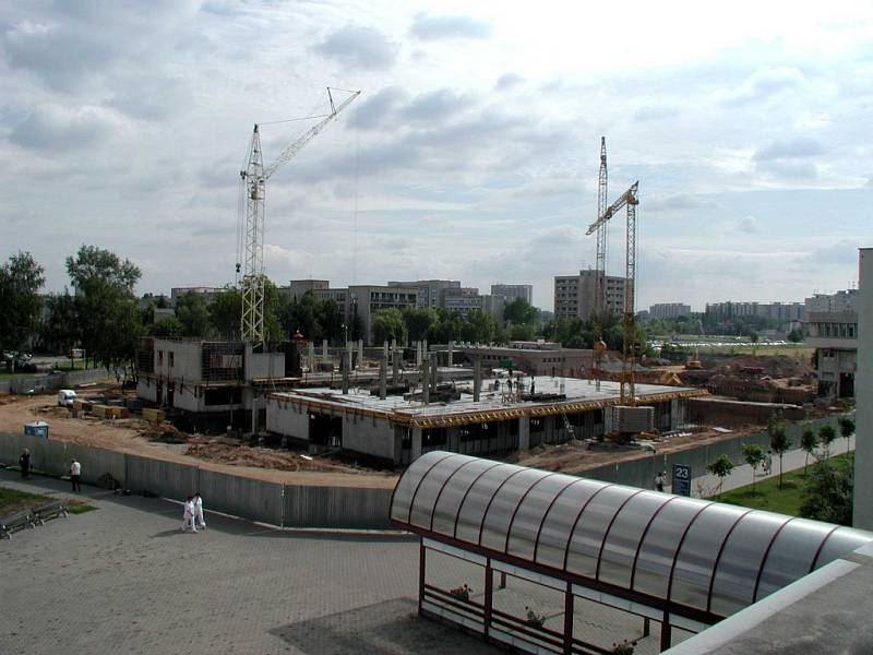 Vývoj pavilonu dr. Bašteckého.