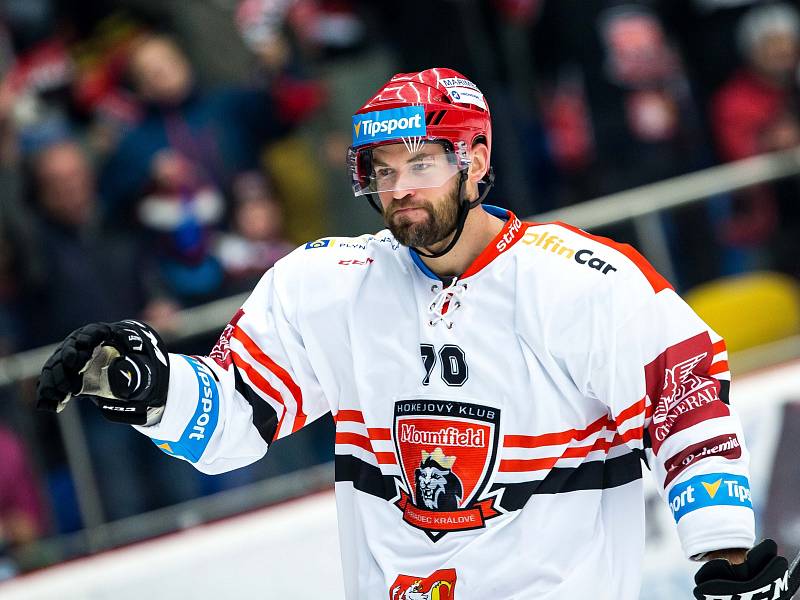 Hokejová extraliga: Mountfield HK - HC Kometa Brno.