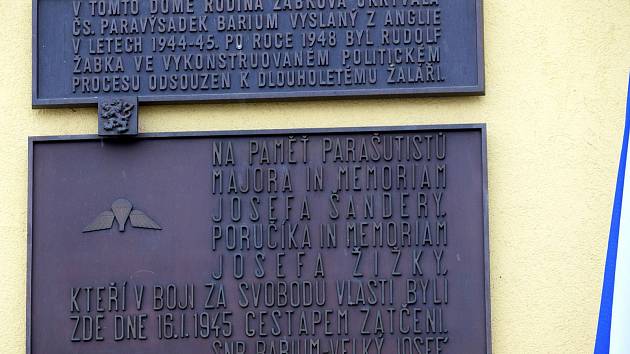 Vzpomínkový akt k 73. výročí příchodu paraskupiny Barium do Žamberka - Polska.
