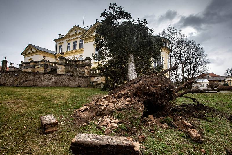 Následky vichřice na Královéhradecku.