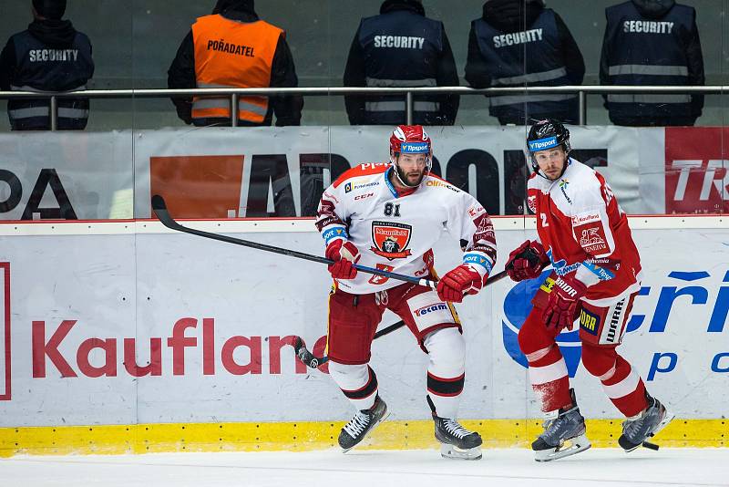 Hokejová extraliga: Mountfield HK - HC Olomouc.