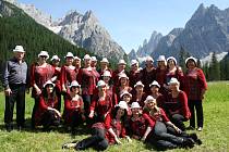 Nechanický sbor Cantus Feminae zpíval v italských Dolomitech.