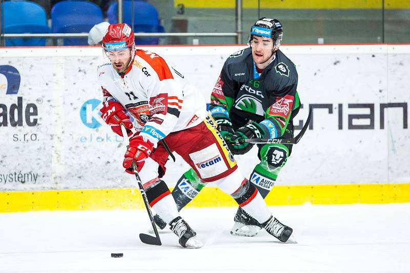 Hokejová extraliga: Mountfield HK - BK Mladá Boleslav.