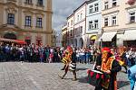 Královna Eliška navštívila Hradec, chystá se ohňostroj