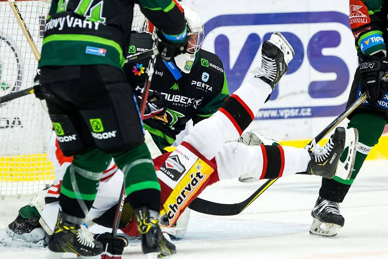 Hokejová extraliga: Mountfield HK - HC Energie Karlovy Vary.