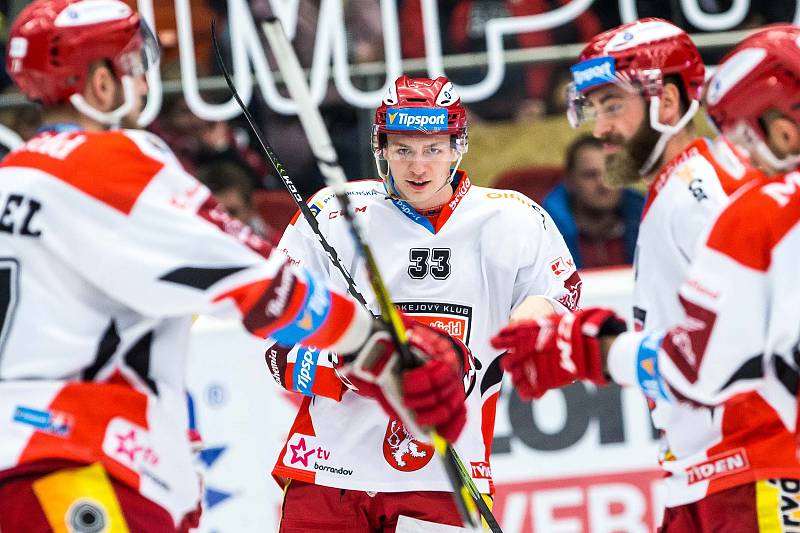 Hokejová extraliga: Mountfield HK - Rytíři Kladno.