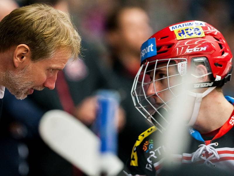 Hokejová extraliga: Mountfield HK - HC Sparta Praha.