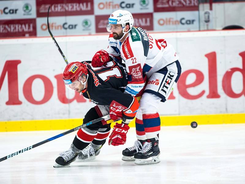 Hokejová extraliga: Mountfield HK - HC Dynamo Pardubice.