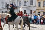 Královna Eliška navštívila Hradec, chystá se ohňostroj