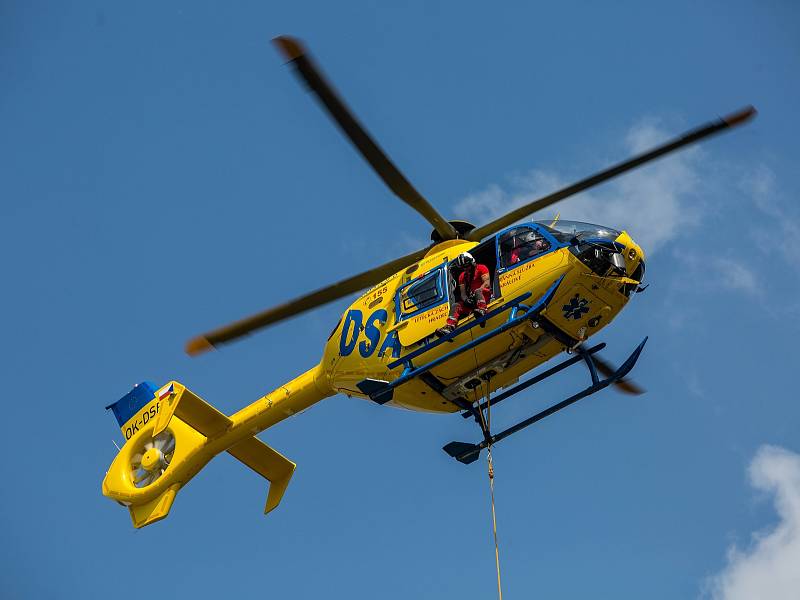 Helicopter show v Hradci Králové.