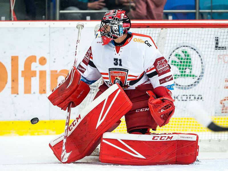 Hokejová extraliga: Mountfield HK - HC Kometa Brno.