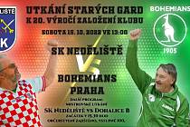 Exhibiční utkání starých gard SK Neděliště vs. Bohemians Praha se hraje v sobotu od 13 hodin.