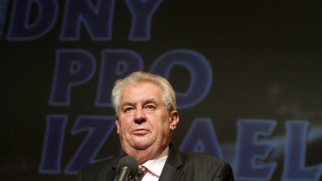 Prezident Miloš Zeman při zahájení Dnů pro Izrael v Hradci Králové.