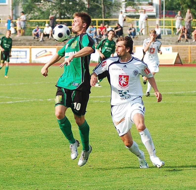 Z utkání II. ligy mezi Baníkem Sokolov a Hradcem Králové (2:0).