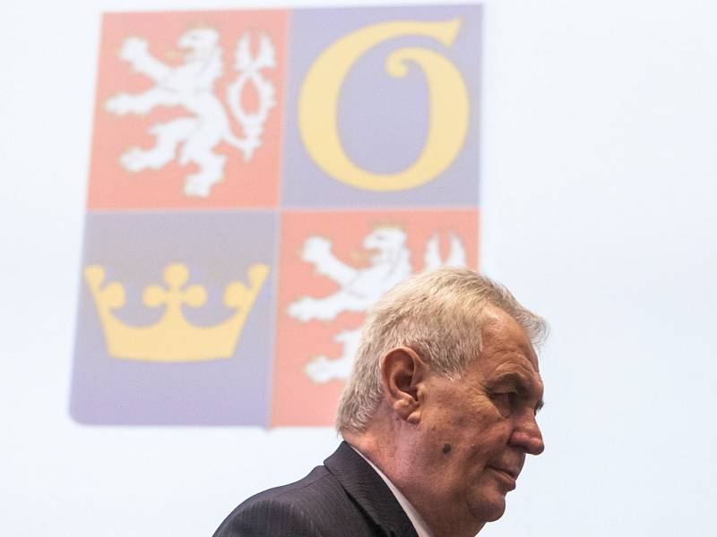 Prezident Miloš Zeman v Hradci Králové.