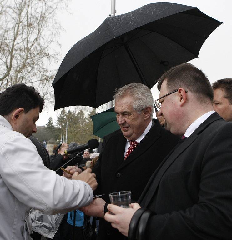 Prezident Miloš Zeman v Hradci Králové.