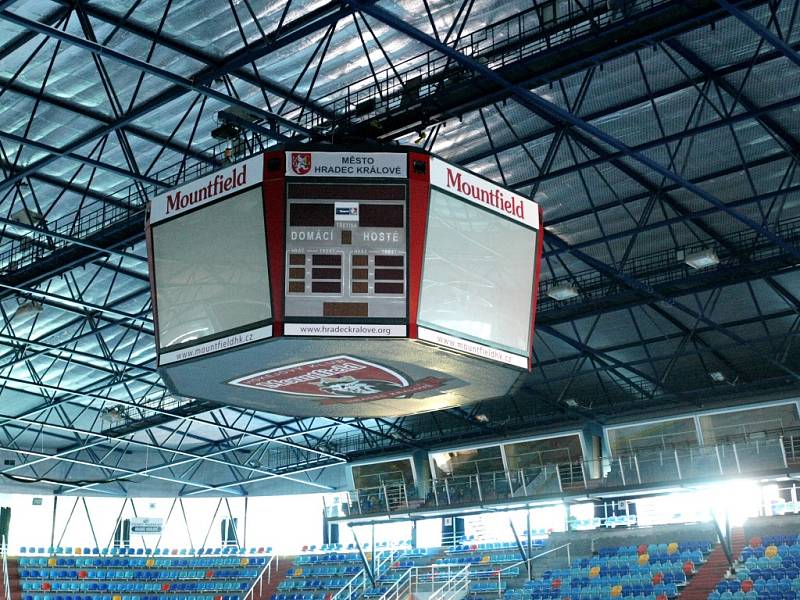 Zimní stadion v Hradci Králové.