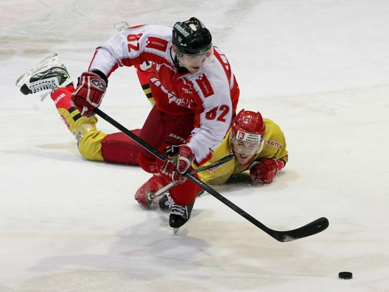 I. hokejová liga: Královští lvi Hradec Králové - HC Olomouc.