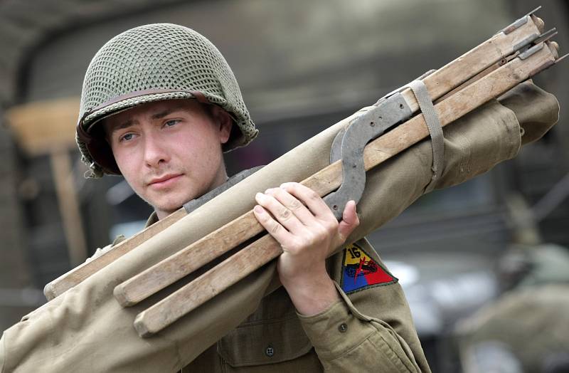 Rekonstrukce mise americké armády do Velichovek z května roku 1945.