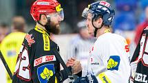 Tipsport extraliga ledního hokeje: Mountfield HK - Bílí Tygři Liberec.