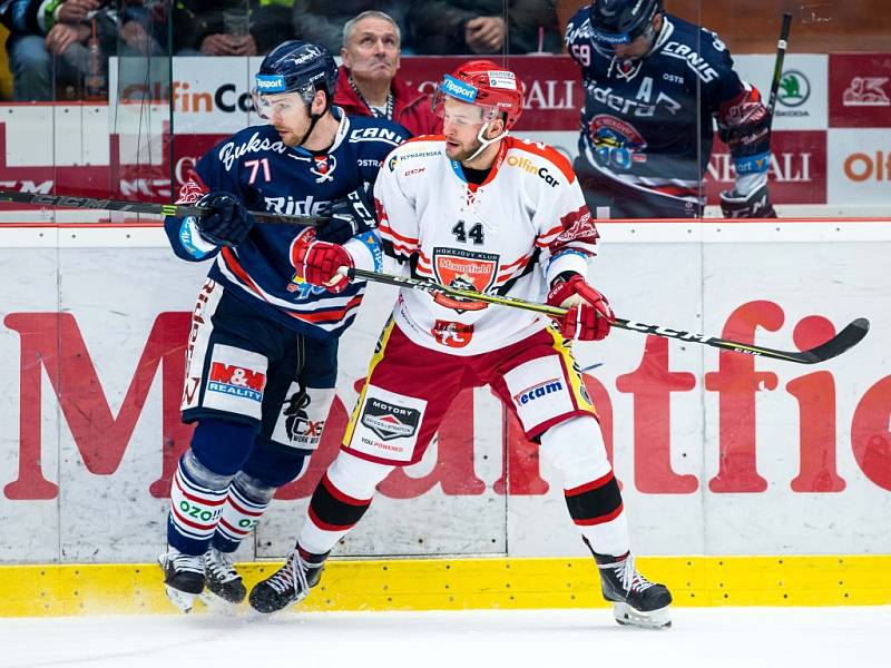 Hokejová extraliga: Mountfield HK - HC Vítkovice Ridera.