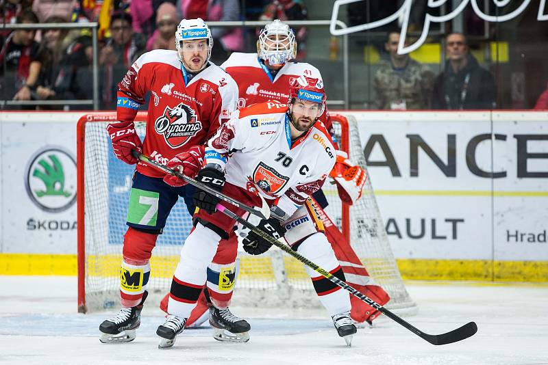 Hokejová extraliga: Mountfield HK - HC Dynamo Pardubice.