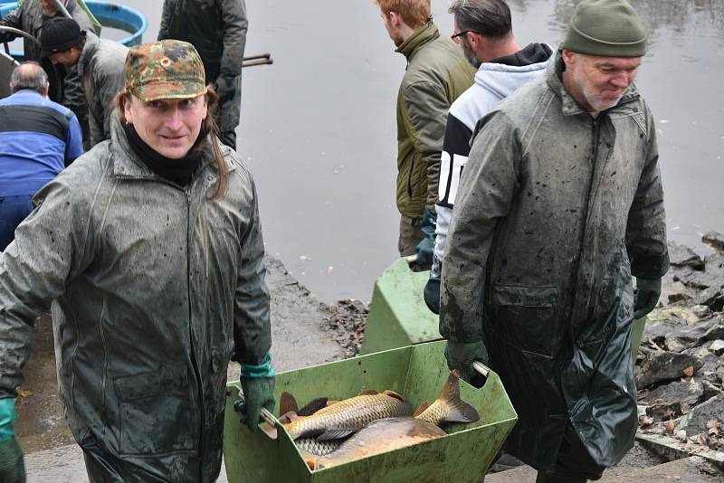 Stovky lidí se přišly podívat do královéhradeckých městských lesů na tradiční výlov Výskytu.