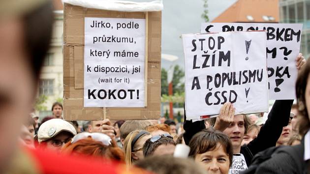 Mítink ČSSD před eurovolbami, Hradec Králové 