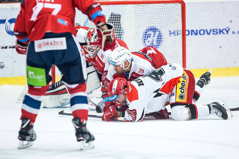 Hokejová extraliga: Mountfield HK - HC Dynamo Pardubice.