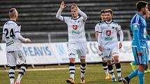 Pohárové čtvrtfinále fotbalového MOL Cupu: FC Hradec Králové - FK Mladá Boleslav.