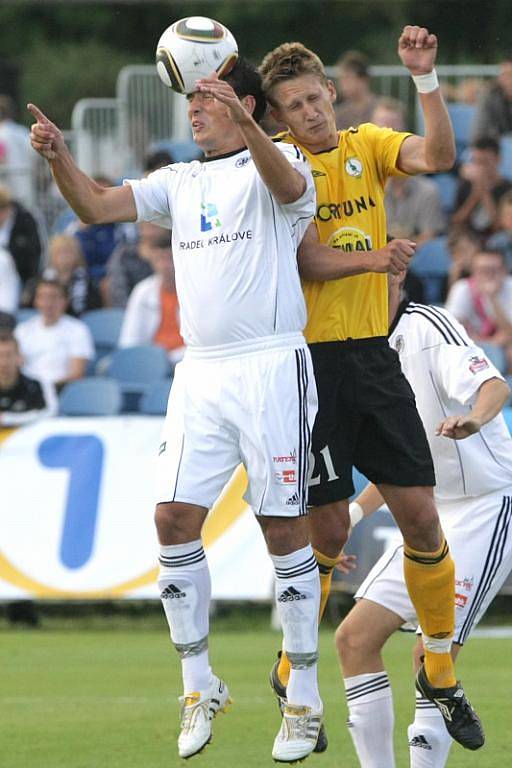 Zápas FC Hradec Králové - FC Bohemians 1905 (26. července 2010).