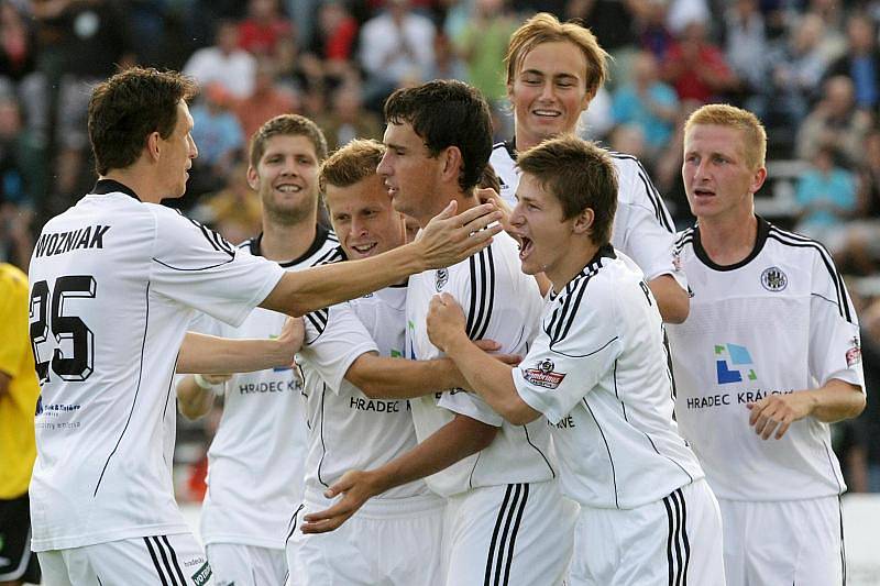 Zápas FC Hradec Králové - FC Bohemians 1905 (26. července 2010).