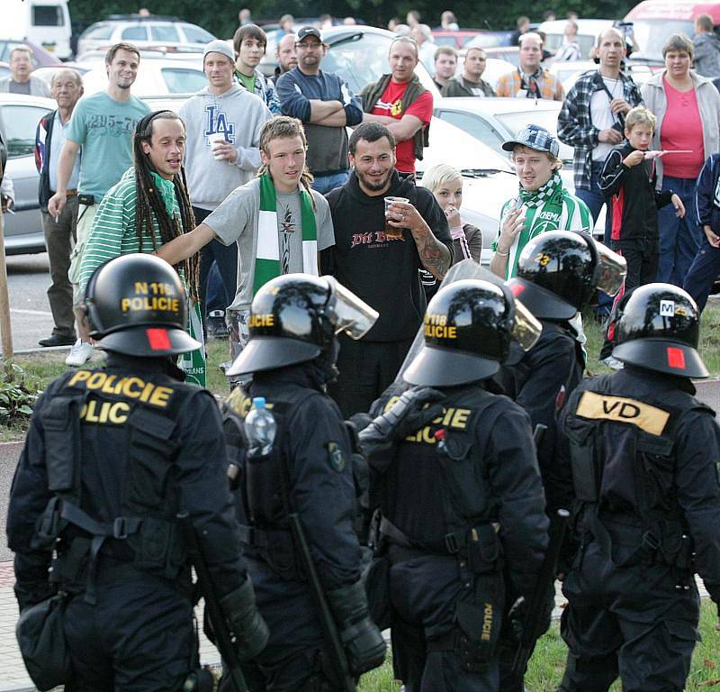 Zápas FC Hradec Králové - FC Bohemians 1905 (26. července 2010).