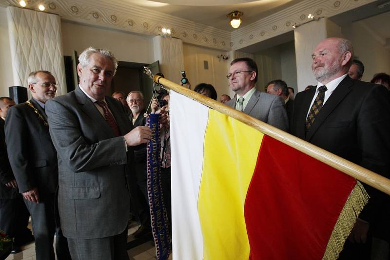 Prezident Miloš Zeman v Hradci Králové.