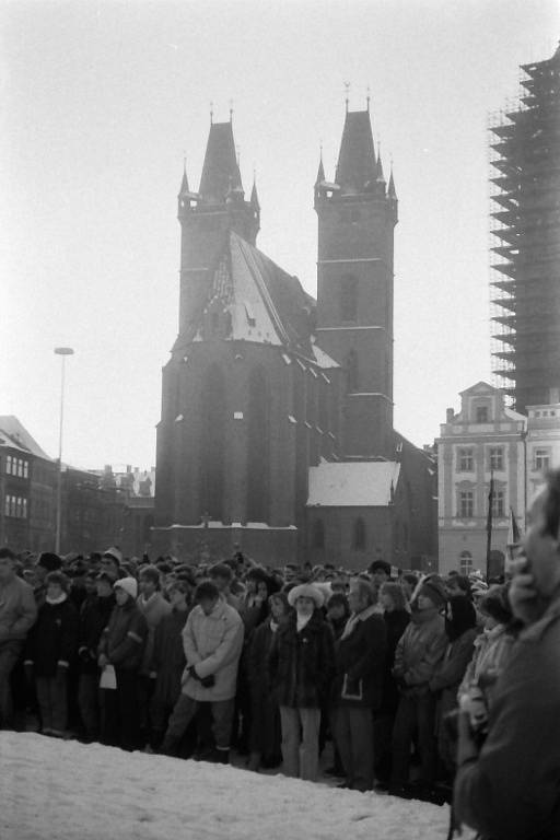 Listopad 1989 v Hradci Králové, Žižkovo náměstí