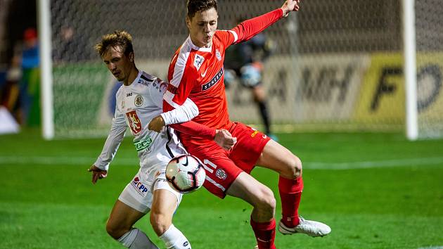 Fotbalová FORTUNA:NÁRODNÍ LIGA: FC Hradec Králové - FC Zbrojovka Brno.