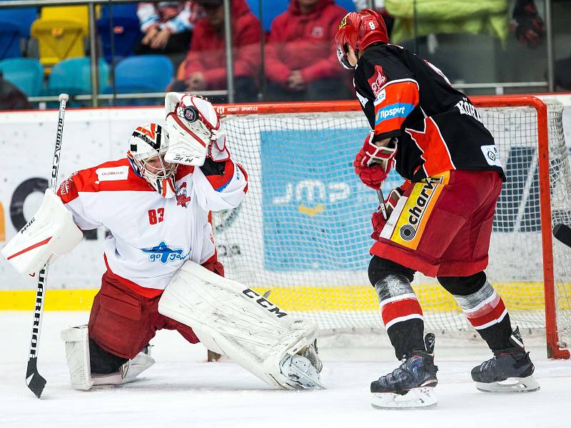 Hokejová extraliga: Mountfield HK - HC Olomouc.